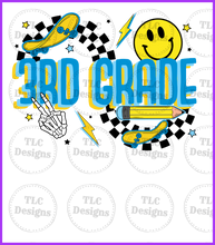 Load image into Gallery viewer, Skate Board 3Rd Grade Full Color Transfers
