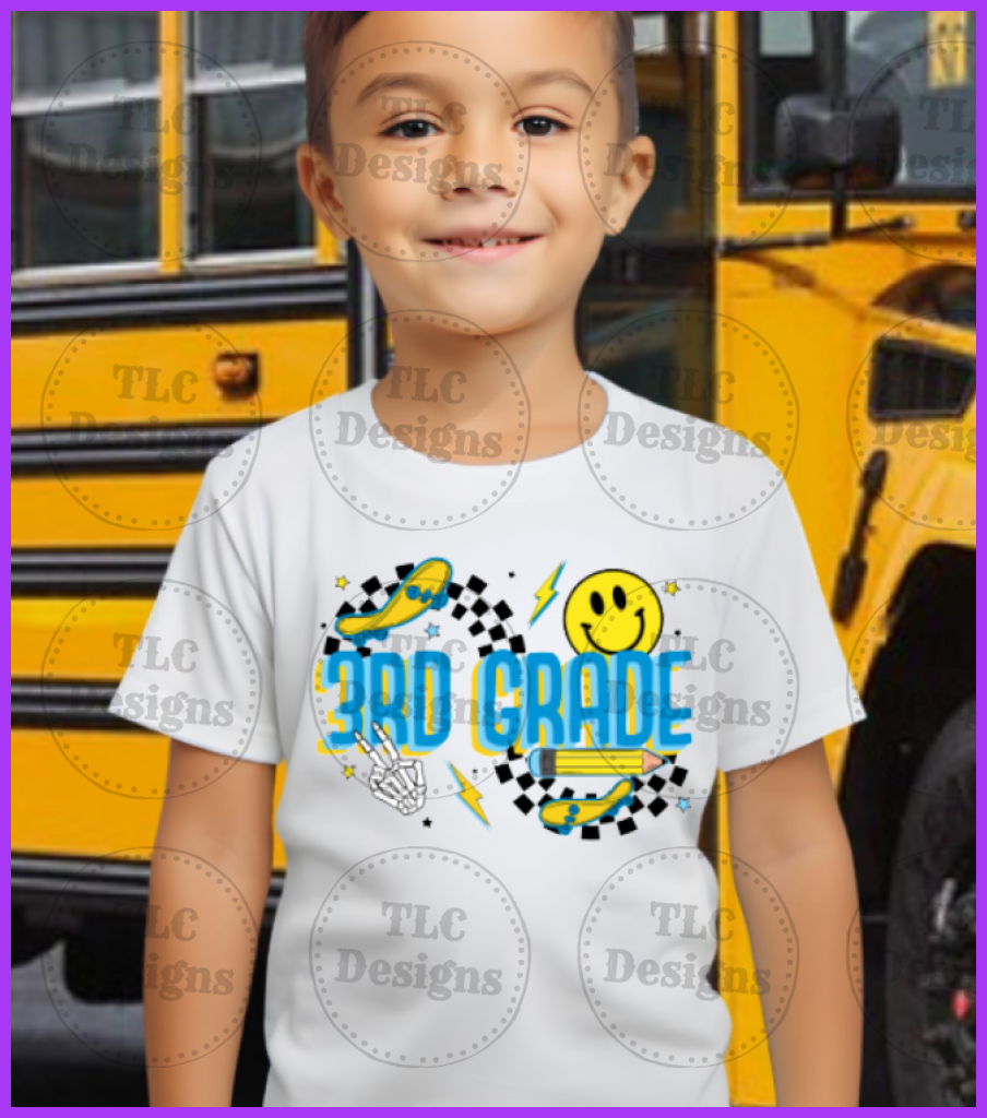 Skate Board 3Rd Grade Full Color Transfers