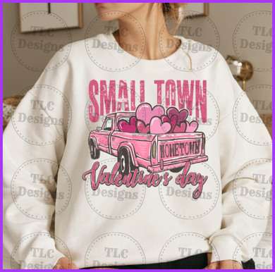 Small Town Valentines Day Truck Full Color Transfers