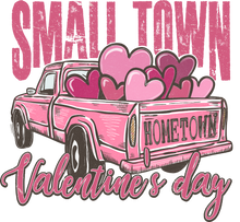 Load image into Gallery viewer, Small Town Valentines Day Truck Full Color Transfers
