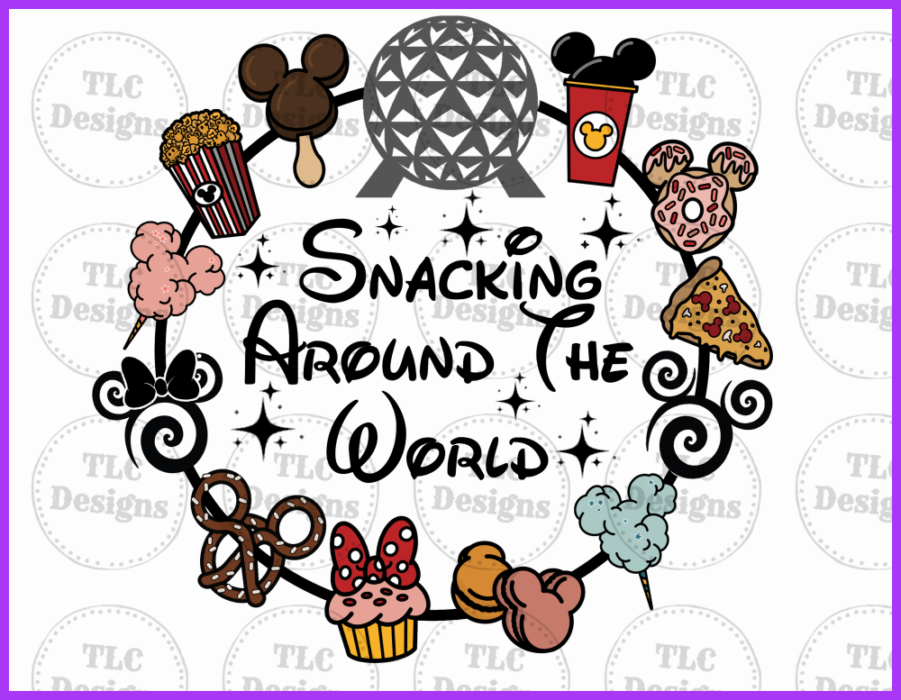 Snacking Around The World Full Color Transfers