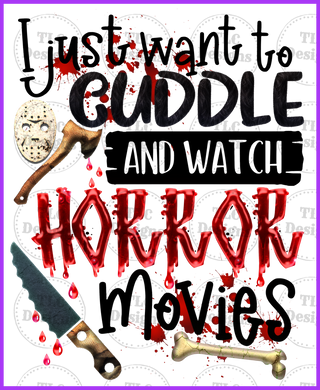 Snuggle And Watch Horror Movies Full Color Transfers