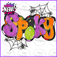 Load image into Gallery viewer, Spooky Retro Doodle Full Color Transfers
