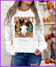 Load image into Gallery viewer, Spooky Season With Ghost And Cactus Full Color Transfers
