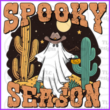 Load image into Gallery viewer, Spooky Season With Ghost And Cactus Full Color Transfers
