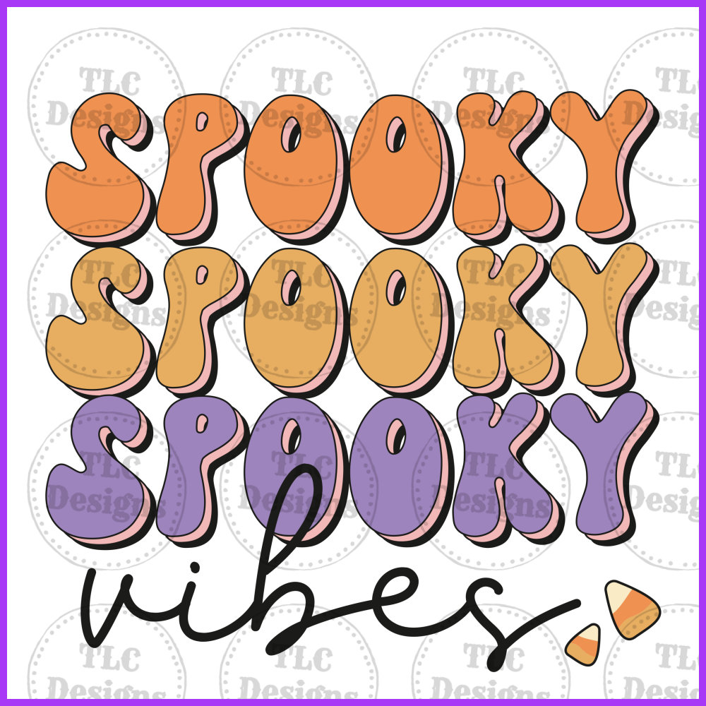 Spooky Vibes- Retro Full Color Transfers