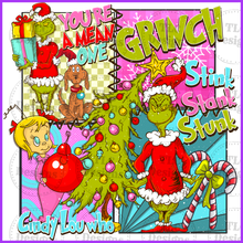 Load image into Gallery viewer, Stink Stank Grinch Full Color Transfers
