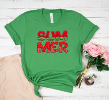 Load image into Gallery viewer, Summer Watermelon Strawberry Full Color Transfers
