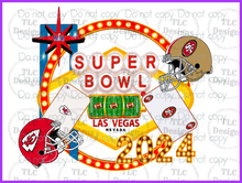 Load image into Gallery viewer, Super Bowl 2024 2 Full Color Transfers
