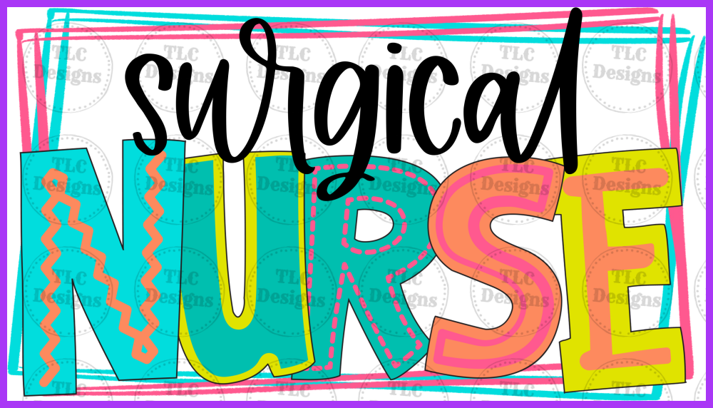 Surgical Nurse Full Color Transfers