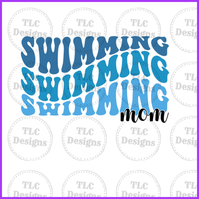 Swim Mom Full Color Transfers
