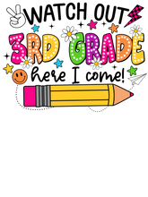 Load image into Gallery viewer, Watch Out Bright Colors- 3Rd Grade Full Color Transfers
