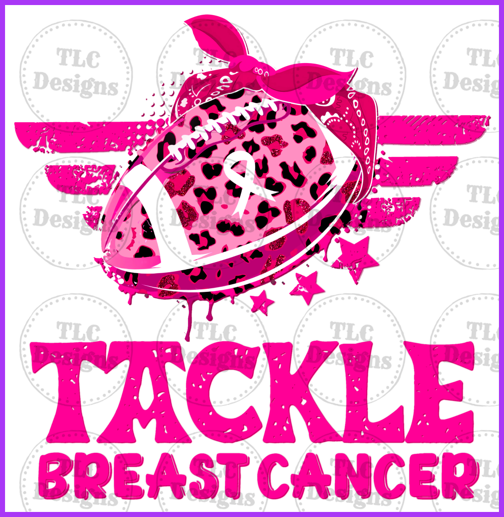 Tackle Breast Cancer Full Color Transfers