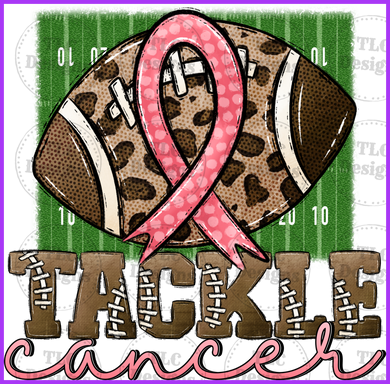 Tackle Cancer Full Color Transfers