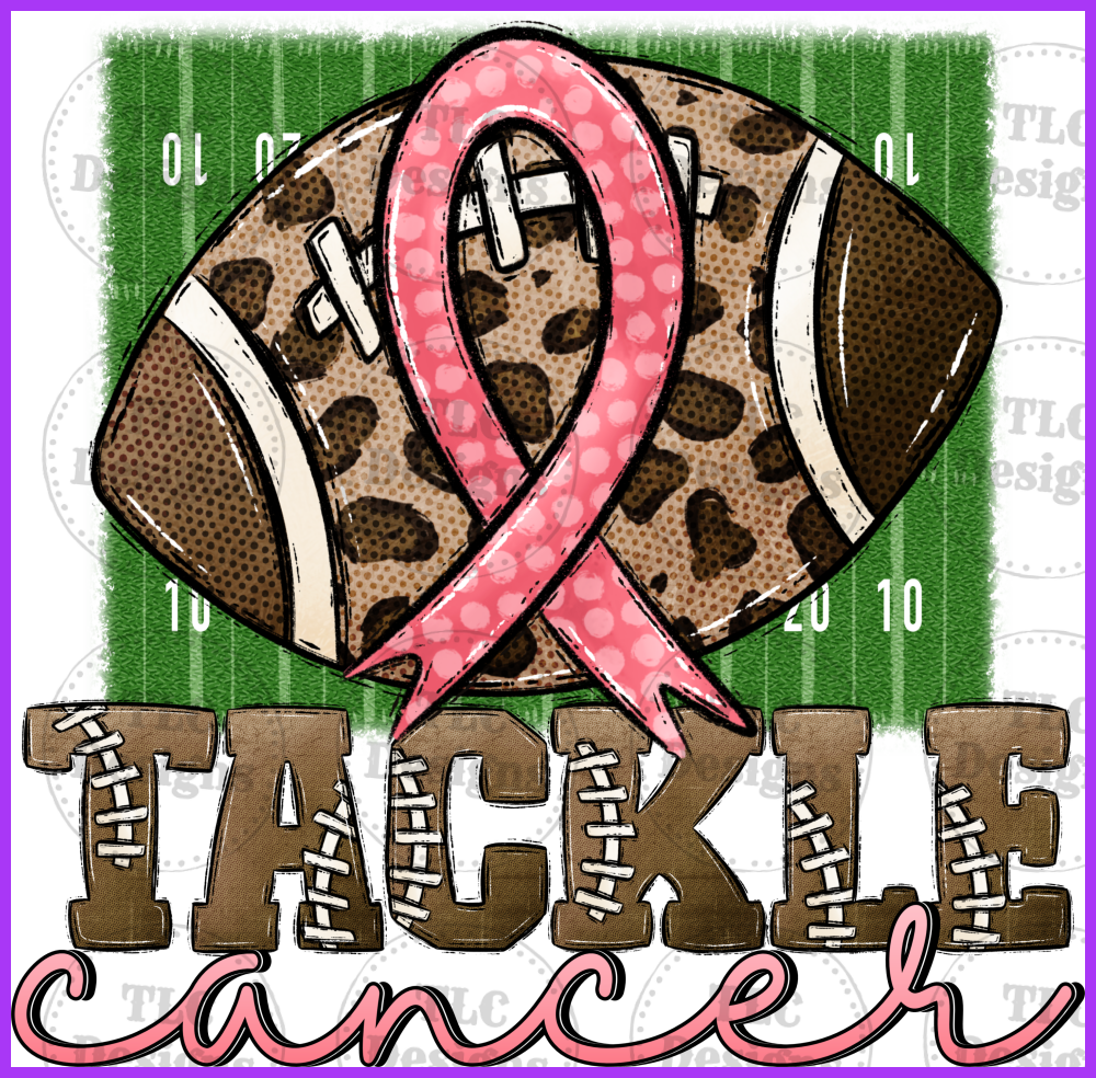 Tackle Cancer Full Color Transfers