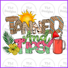Load image into Gallery viewer, Tanned And Tipsy Watermelon Full Color Transfers
