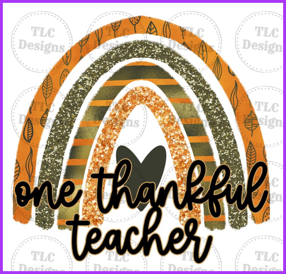Thankful Teacher Full Color Transfers