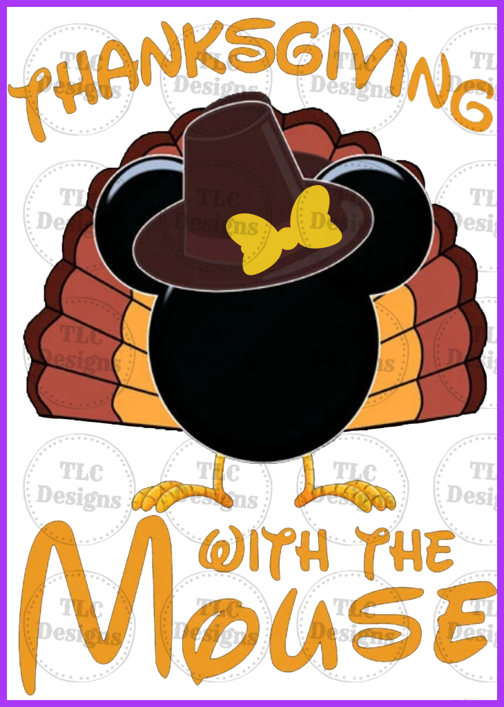 Thanksgiving With The Minnie Full Color Transfers