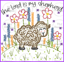 Load image into Gallery viewer, The Lord Is My Shepherd - Faux Embroider Full Color Transfers
