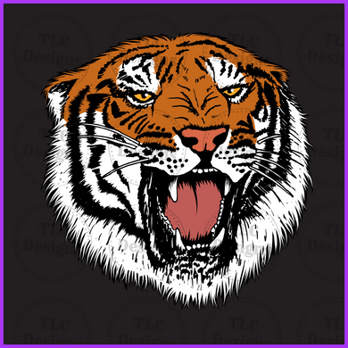 Tiger Head Full Color Transfers