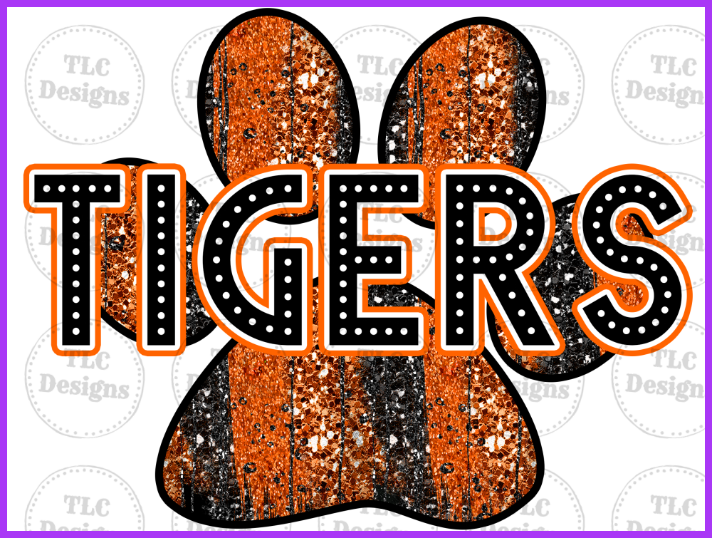 Tiger Paw Full Color Transfers