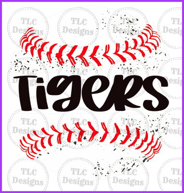 Tigers Baseball 2 Full Color Transfers