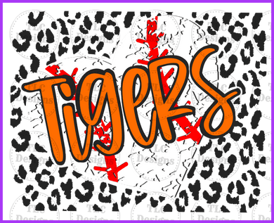 Tigers Baseball Full Color Transfers