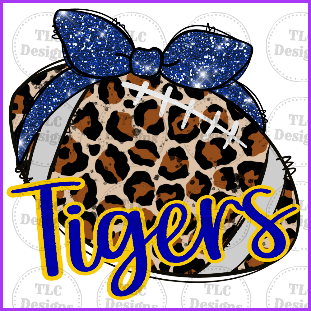 Tigers Blue Full Color Transfers