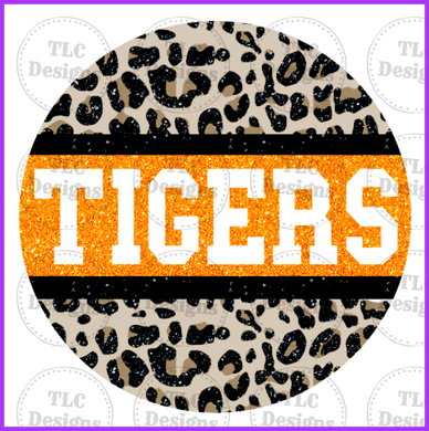 Tigers Glitter And Leopard Full Color Transfers