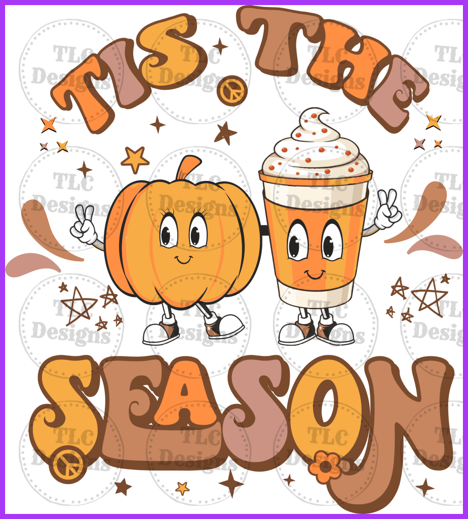 Tis The Pumpkin Season Full Color Transfers