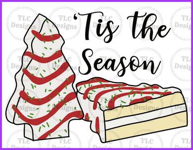 Tis The Season Little Debbie Cakes 2 Full Color Transfers