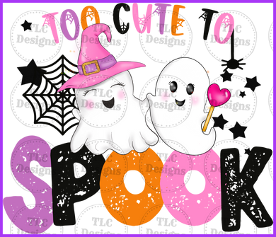 Too Cute To Spook Full Color Transfers