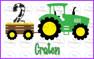 Tractor Birthday Full Color Transfers