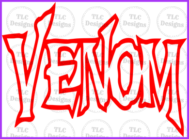 Venom Red Full Color Transfers