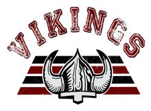 Load image into Gallery viewer, Vikings Retro Dark Red And Black Design Only
