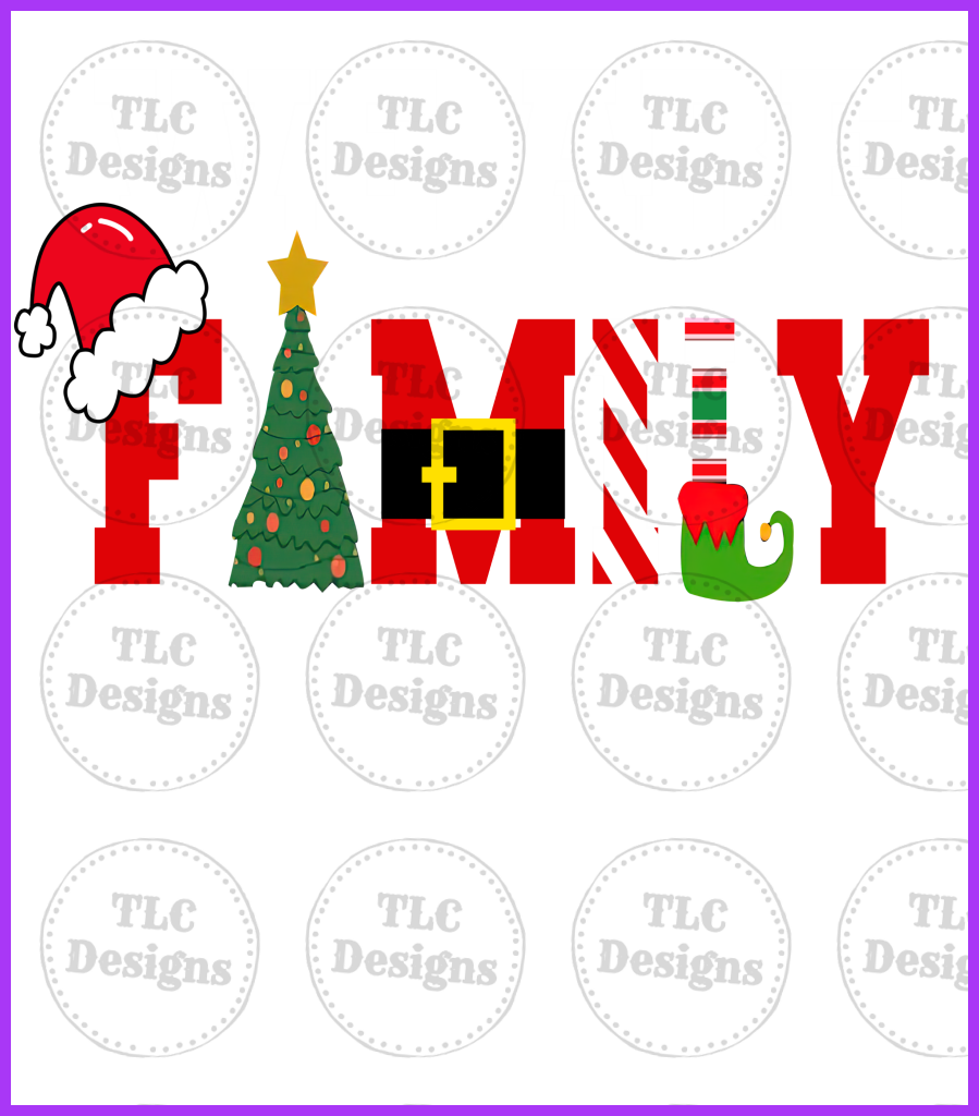 We Are Family Full Color Transfers