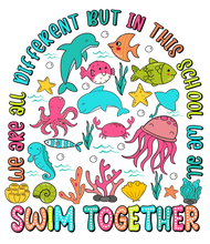 Load image into Gallery viewer, We All Swim Together With Free Pocket Full Color Transfers
