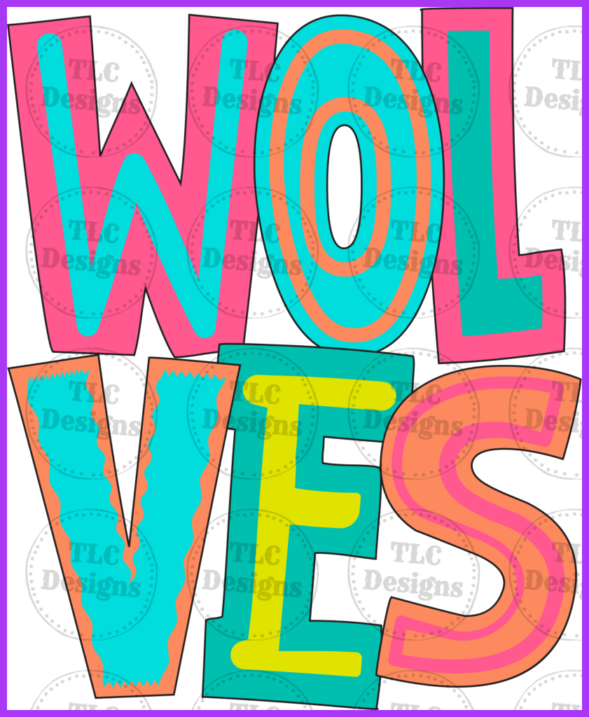 Wolves Full Color Transfers