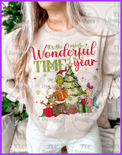 Load image into Gallery viewer, Wonderful Time Of The Year Grinch Full Color Transfers
