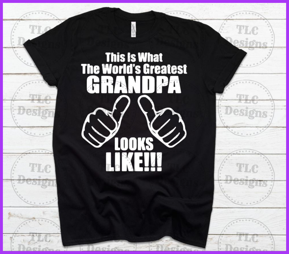 Worlds Greatest Grandpa Full Color Transfers