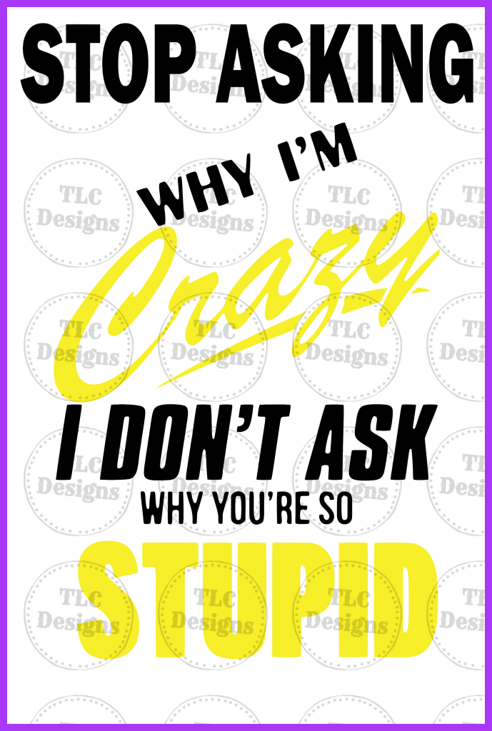 Yellow Crazy Full Color Transfers