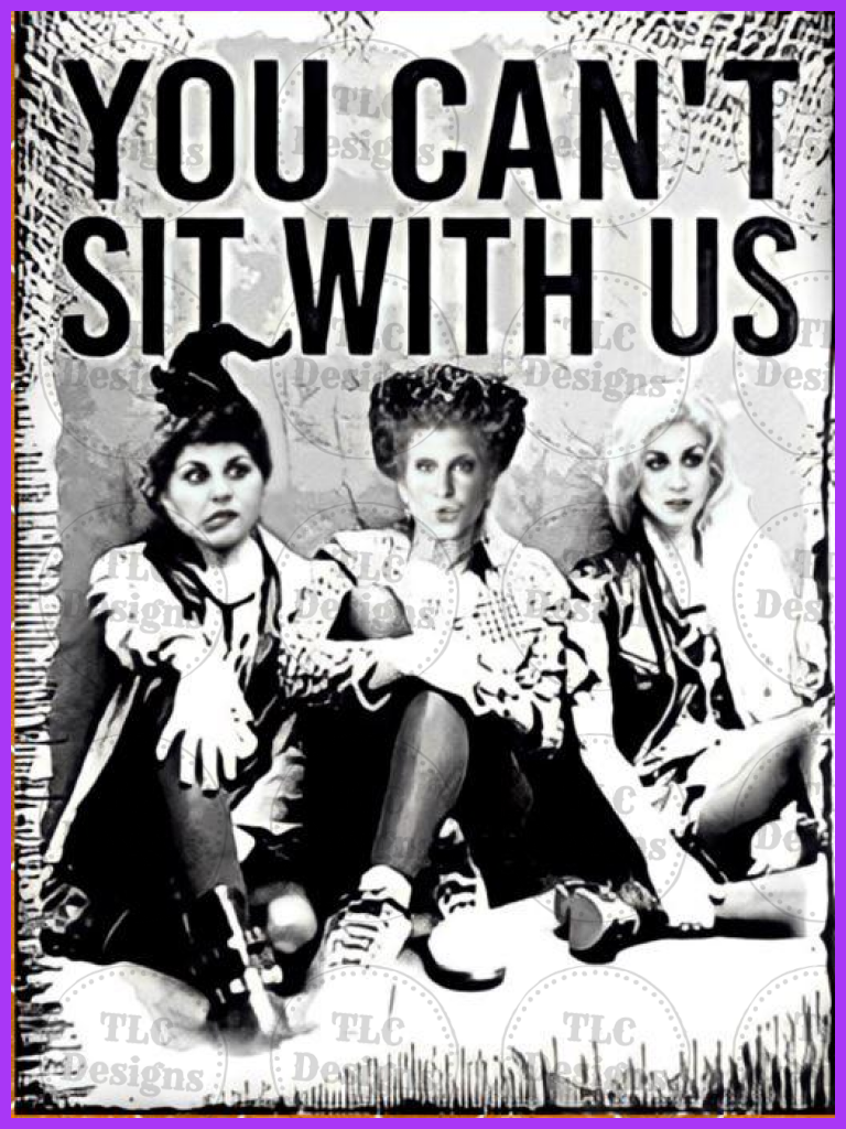 You Cant Sit With Us- Hocus Pocus Full Color Transfers